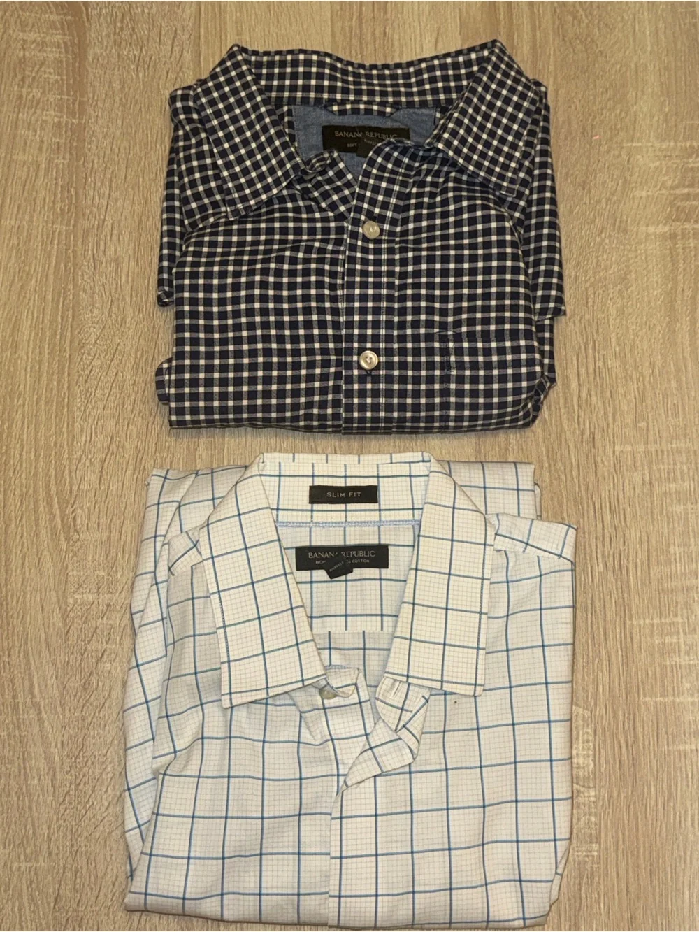 Banana Republic 2 Pack Slim Fit Button Ups